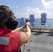 USS Iwo Jima Sailors Conduct A Live Fire Exercise
