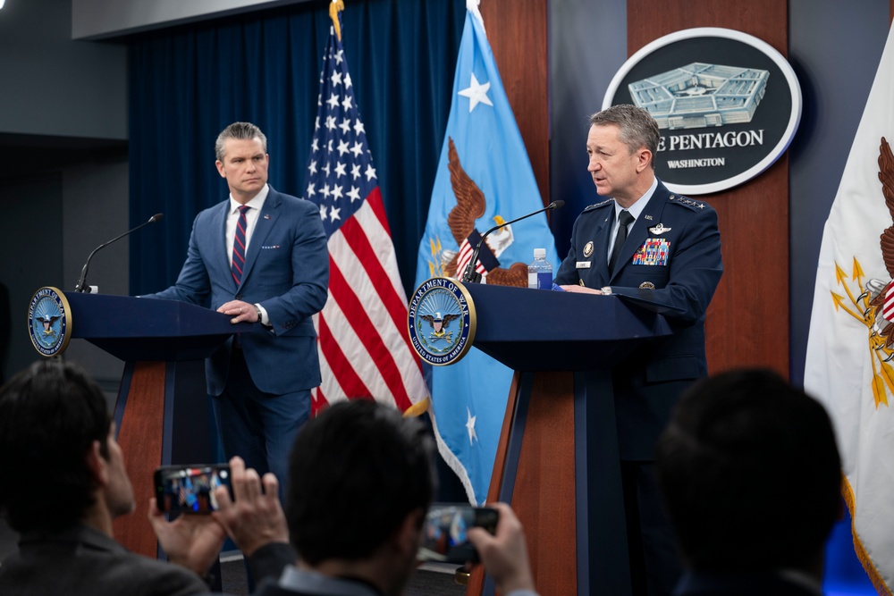 SW, CJCS Conduct Operation Epic Fury Presser