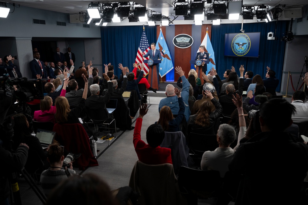 SW, CJCS Conduct Operation Epic Fury Presser