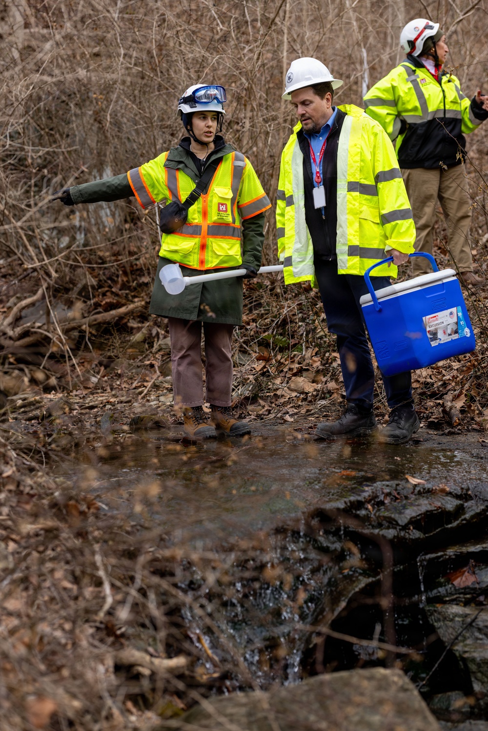 U.S. Army Corps of Engineers' Washington Aqueduct teams facilitate stormwater testing at Potomac Interceptor site