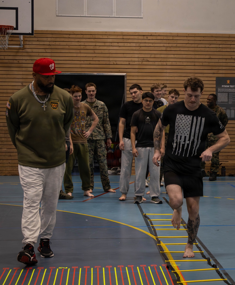CORE26 | Washington Commanders, U.S. Marines, and Norwegian Troops Team Up for Workout in the Arctic