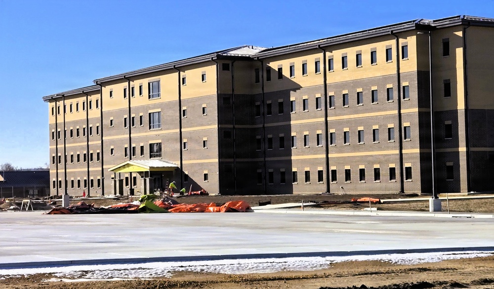 February 2026 construction operations of East Barracks Project at Fort McCoy