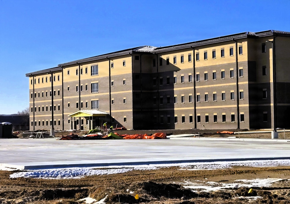 February 2026 construction operations of East Barracks Project at Fort McCoy