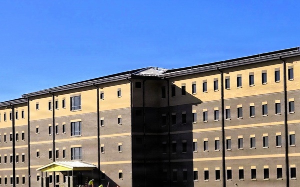 February 2026 construction operations of East Barracks Project at Fort McCoy