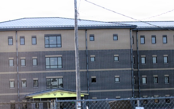 February 2026 construction operations of East Barracks Project at Fort McCoy