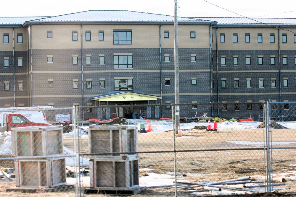 February 2026 construction operations of East Barracks Project at Fort McCoy