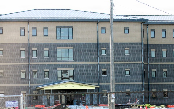 February 2026 construction operations of East Barracks Project at Fort McCoy