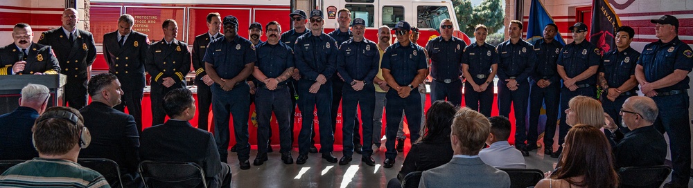 Commissioning Ceremony of Naval Base San Diego Fire &amp; Emergency