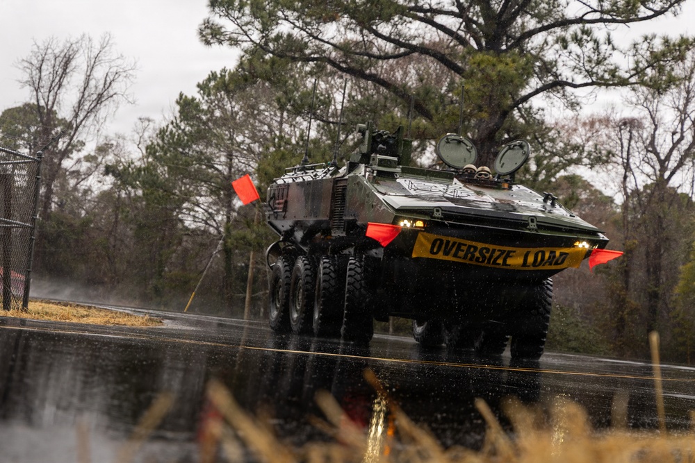 Marines conduct ACV convoy to Morehead City for TCAT 26.1