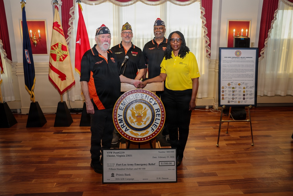 Fort Lee launches Army Emergency Relief campaign with leadership proclamation signing