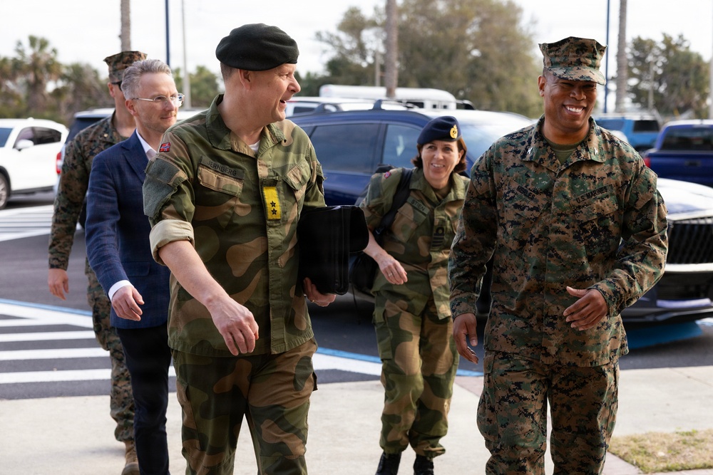 Norwegian logistics chief visits Blount Island to reinforce Arctic prepositioning partnership