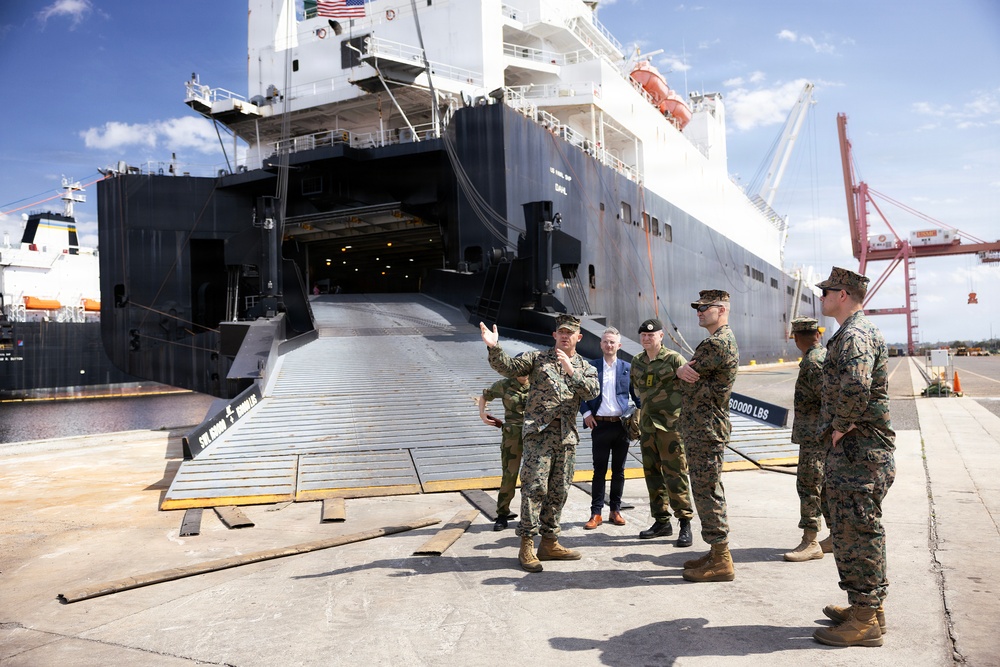 Norwegian logistics chief visits Blount Island to reinforce Arctic prepositioning partnership