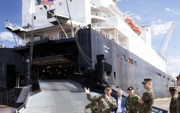 Norwegian logistics chief visits Blount Island to reinforce Arctic prepositioning partnership