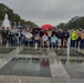 LTG John Morrison Jr., the Deputy Chief of Staff, G-6, speaks to a group of Honor Flight Service Members at the World War II Memorial