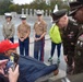 LTG John Morrison Jr., the Deputy Chief of Staff, G-6, speaks to a group of Honor Flight Service Members at the World War II Memorial