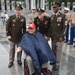 LTG John Morrison Jr., the Deputy Chief of Staff, G-6, speaks to a group of Honor Flight Service Members at the World War II Memorial