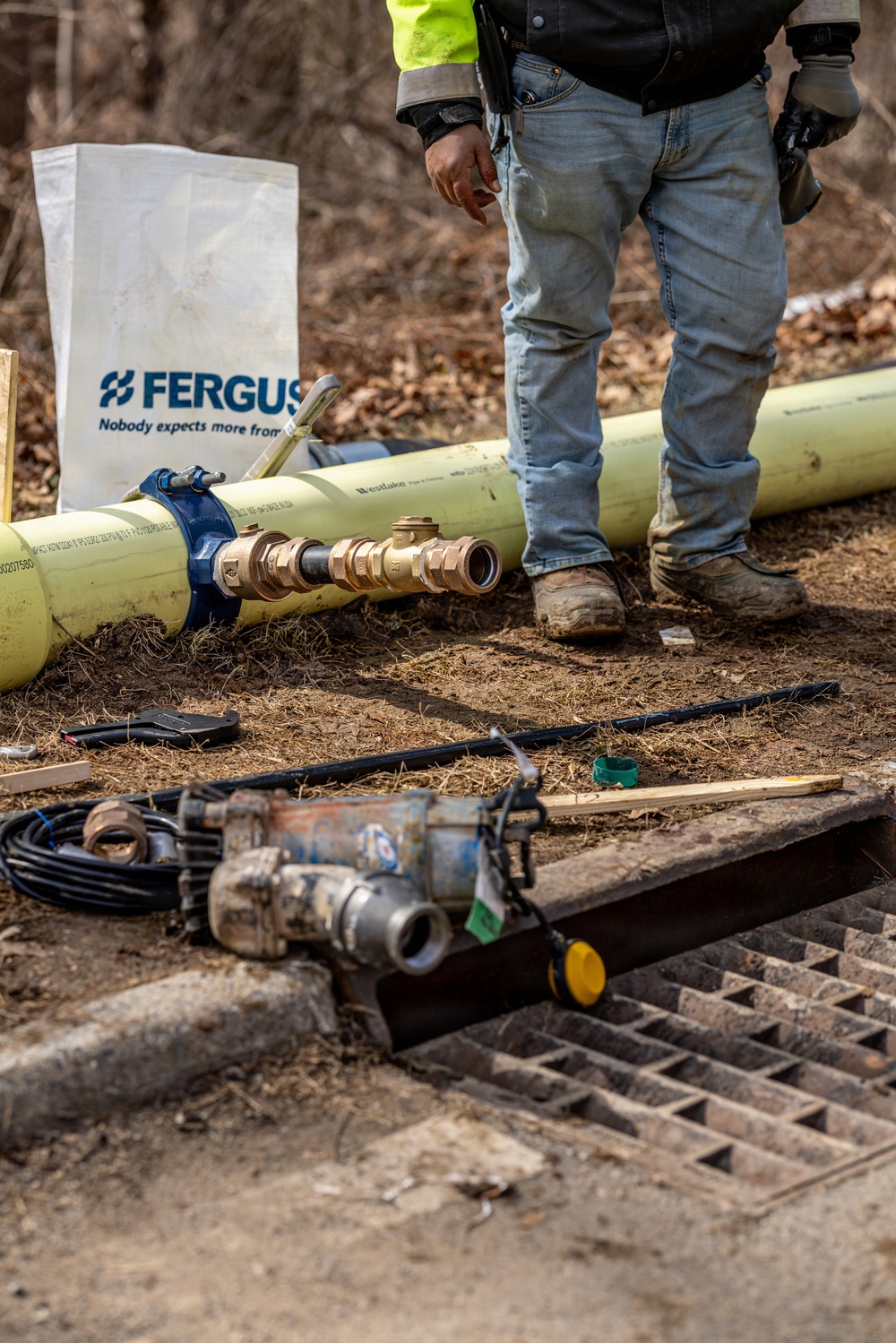 U.S. Army Corps of Engineers install stormwater diversions at Potomac Interceptor site