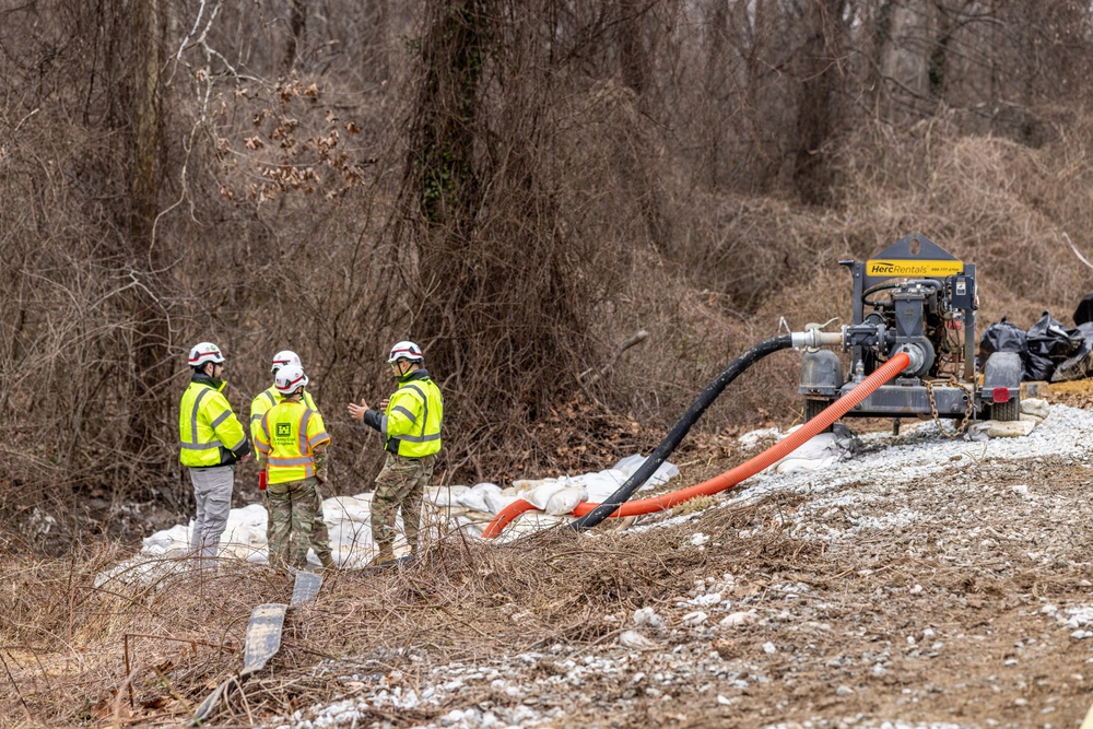 U.S. Army Corps of Engineers install stormwater diversions at Potomac Interceptor site