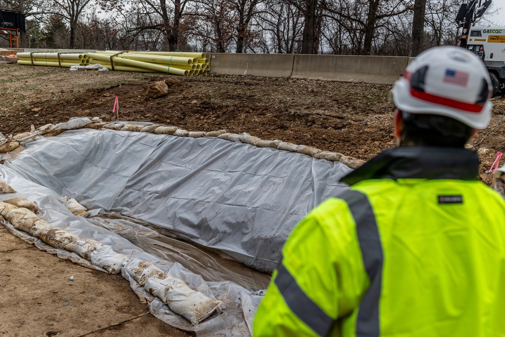 U.S. Army Corps of Engineers install stormwater diversions at Potomac Interceptor site