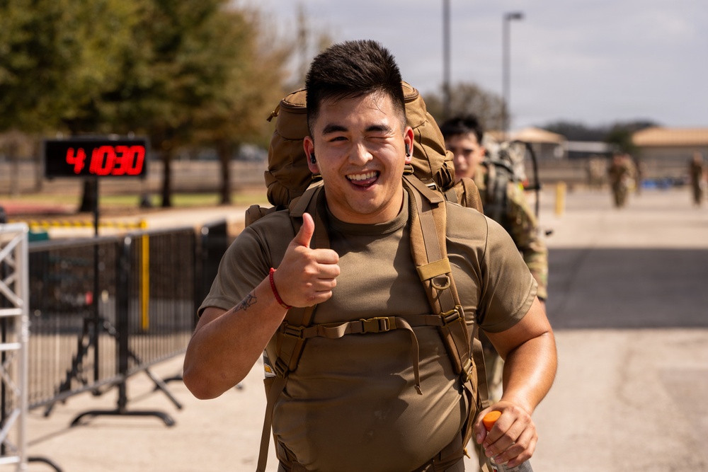 JBSA Servicemembers Participate in the Norwegian Foot March