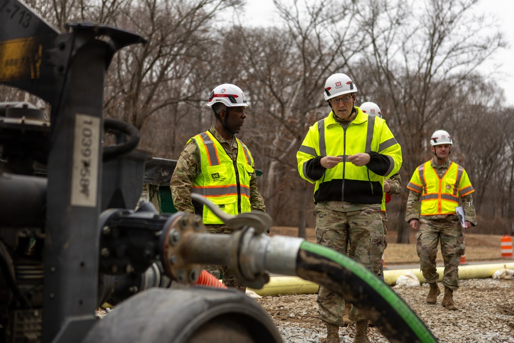 U.S. Army Corps of Engineers Deputy Commanding General visits Potomac Interceptor response