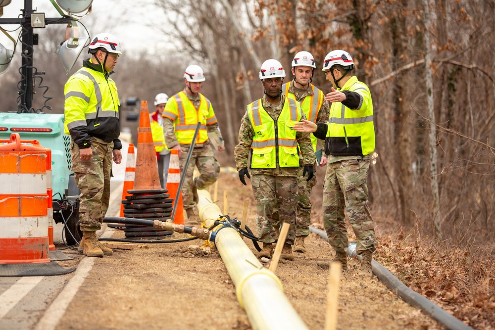 U.S. Army Corps of Engineers Deputy Commanding General visits Potomac Interceptor response