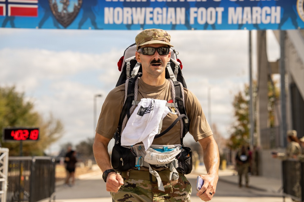 JBSA Servicemembers Participate in the Norwegian Foot March