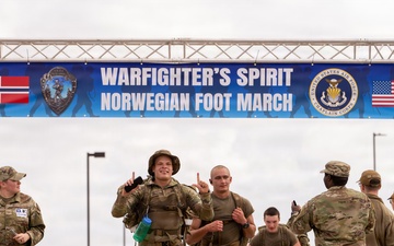 JBSA Servicemembers Participate in the Norwegian Foot March