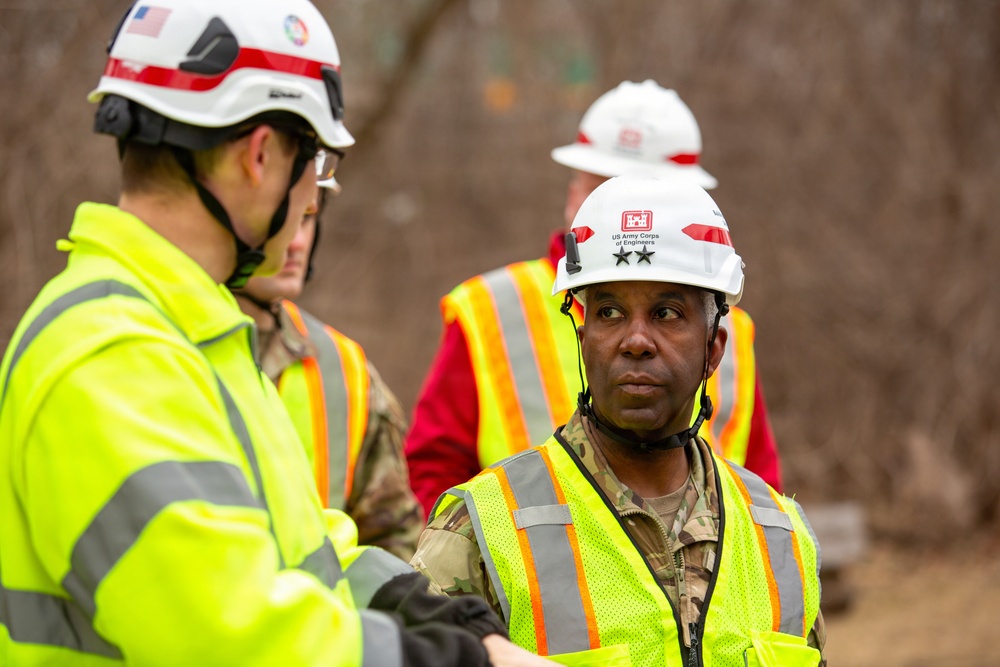 U.S. Army Corps of Engineers Deputy Commanding General visits Potomac Interceptor response