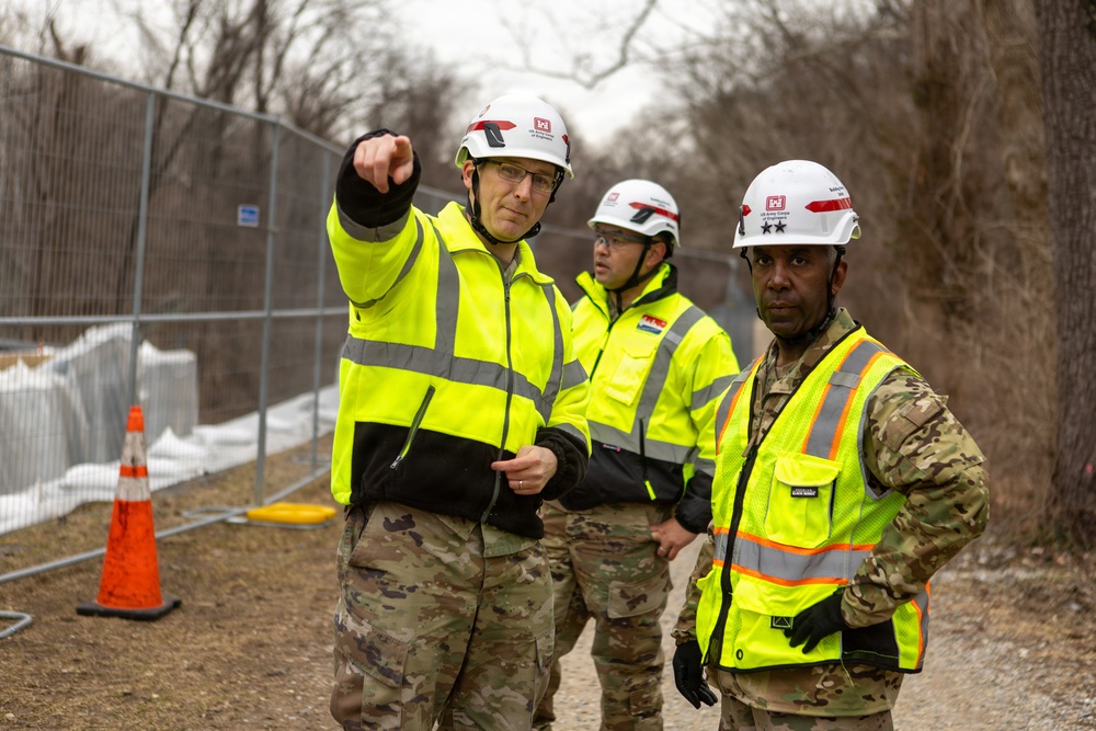 U.S. Army Corps of Engineers Deputy Commanding General visits Potomac Interceptor response