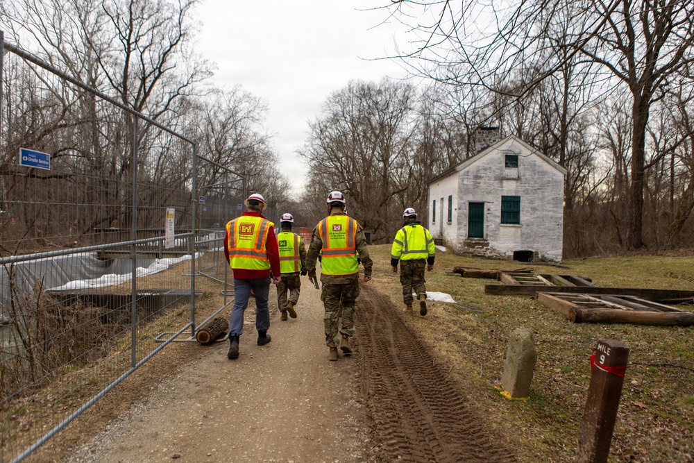 U.S. Army Corps of Engineers Deputy Commanding General visits Potomac Interceptor response