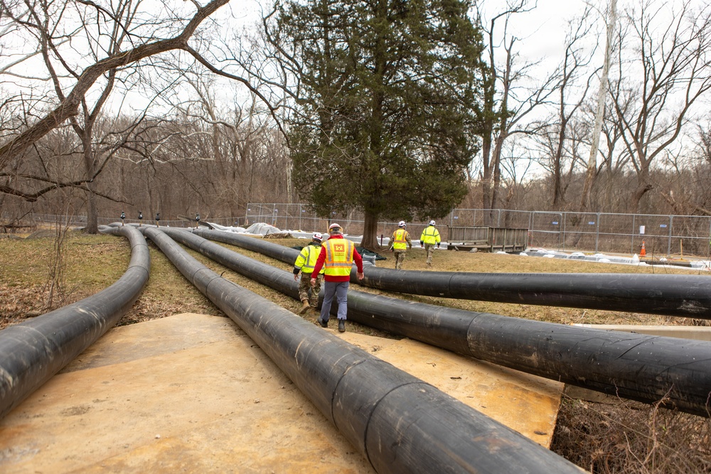 U.S. Army Corps of Engineers Deputy Commanding General visits Potomac Interceptor response
