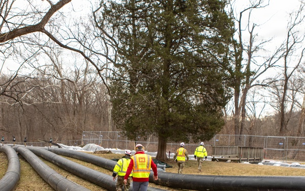 U.S. Army Corps of Engineers Deputy Commanding General visits Potomac Interceptor response