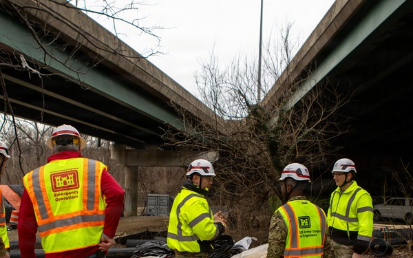 U.S. Army Corps of Engineers Deputy Commanding General visits Potomac Interceptor response
