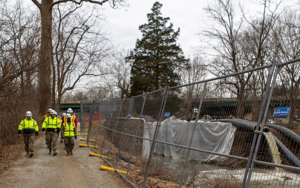 U.S. Army Corps of Engineers Deputy Commanding General visits Potomac Interceptor response