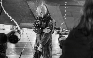 Col Budde conducts final flight as 477th FG commander