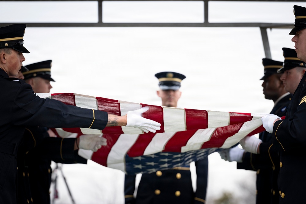 Military Funeral Honors are Conducted for U.S. Army Spc. 4th Class Michael Vinson in Section 71
