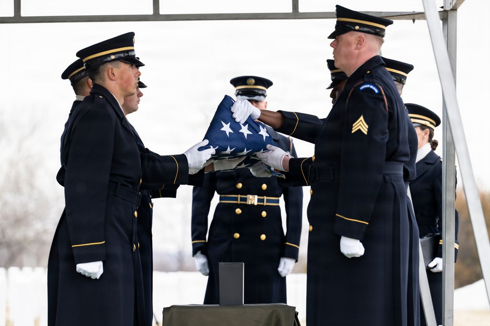 Military Funeral Honors are Conducted for U.S. Army Spc. 4th Class Michael Vinson in Section 71