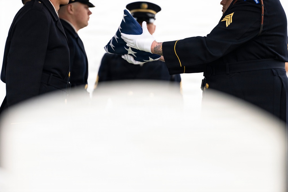 Military Funeral Honors are Conducted for U.S. Army Spc. 4th Class Michael Vinson in Section 71