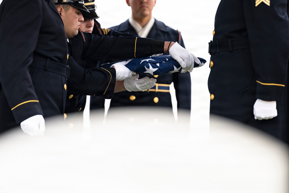 Military Funeral Honors are Conducted for U.S. Army Spc. 4th Class Michael Vinson in Section 71