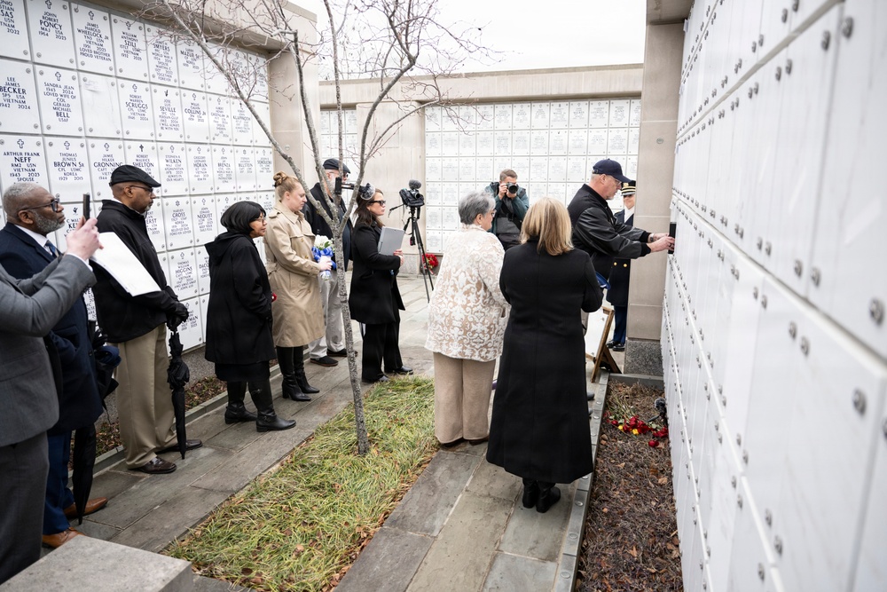 Military Funeral Honors are Conducted for U.S. Army Spc. 4th Class Michael Vinson in Section 71