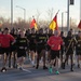 Soldiers from 1AD participate in division run