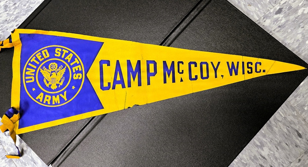 Wisconsin antique business donates World War II-era Camp McCoy pennant to Fort McCoy History Center