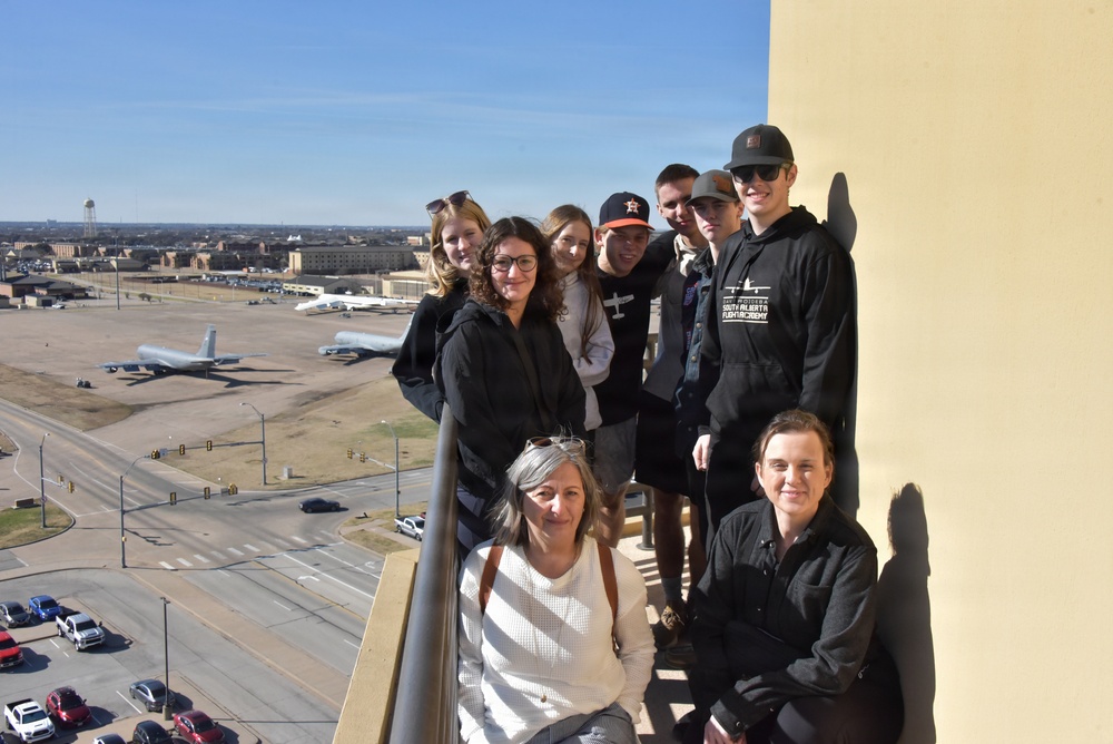 South Alberta Flight Academy students tour Sheppard Air Force Base