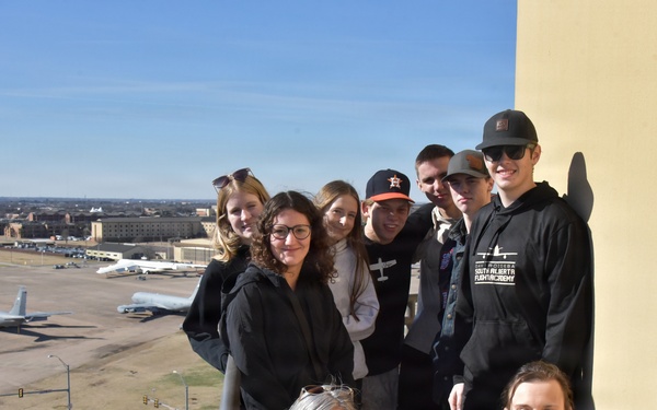 South Alberta Flight Academy students tour Sheppard Air Force Base