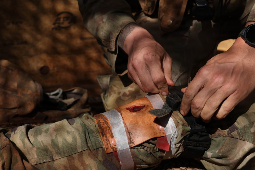 8th Theater Sustainment Command Soldiers Train for E3B Medical Lanes