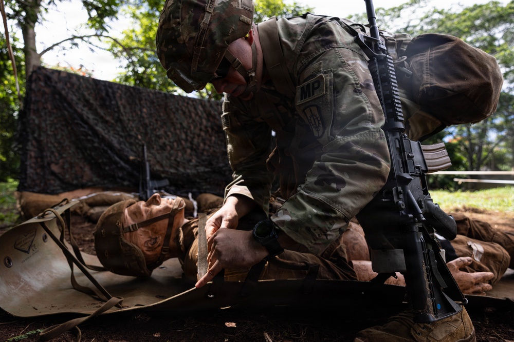 8th Theater Sustainment Command Soldiers Train for E3B Medical Lanes