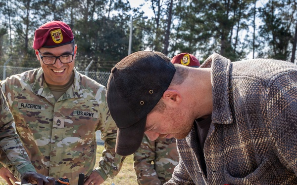 ‘Night Agent’ Star Basso visits Fort Polk
