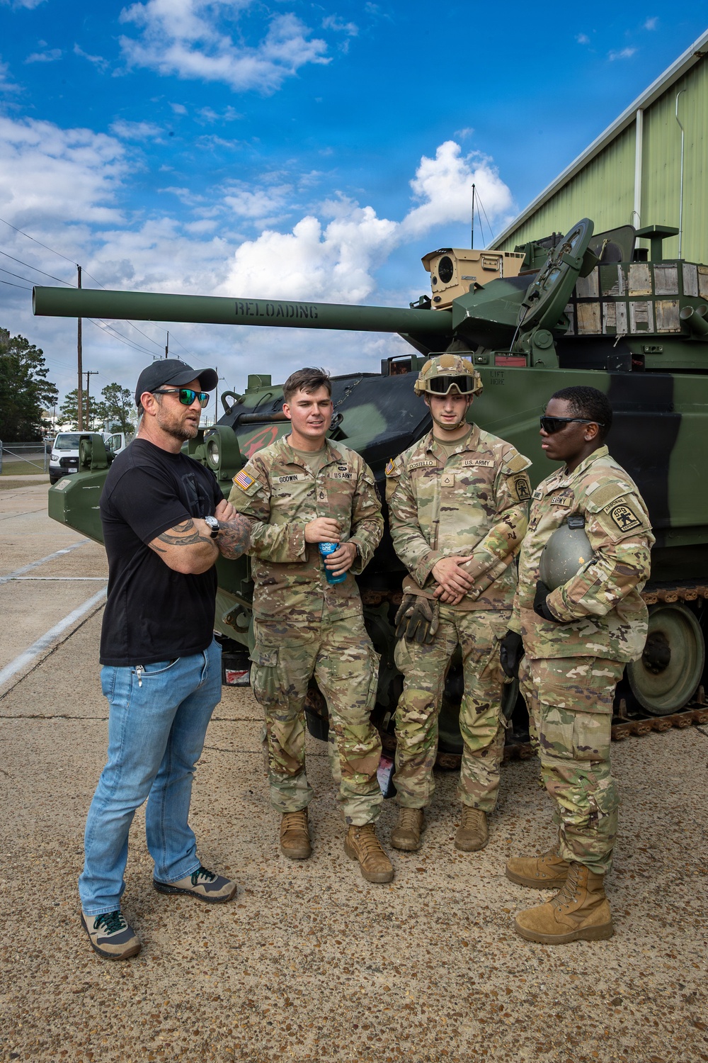 ‘Night Agent’ Star Basso visits Fort Polk