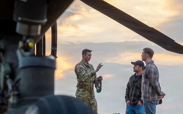 ‘Night Agent’ Star Basso visits Fort Polk